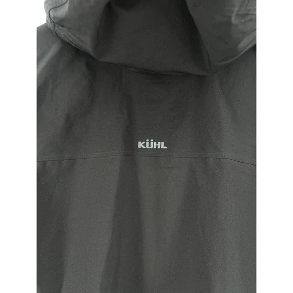 Kuhl Projekt Jacket Mens Small Black Waterproof Hooded Stretch Windbreaker - Picture 7 of 13